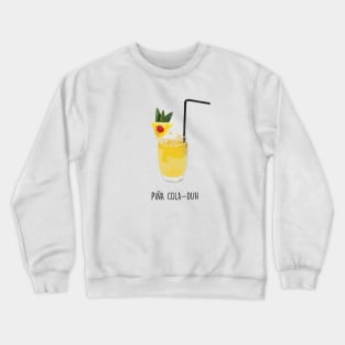 Piña Colada Pineapple Design Crewneck Sweatshirt